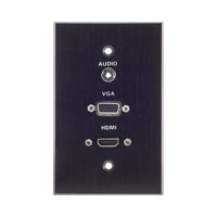 WALL PLATE 1X VGA, 1X HDMI, 1X AUD - NET-QC-12583