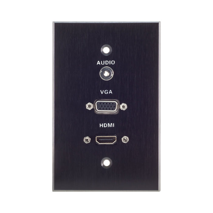 WALL PLATE 1X VGA, 1X HDMI, 1X AUD - NET-QC-12583
