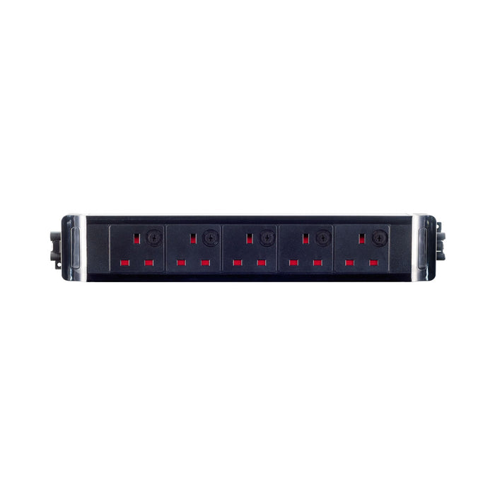 5-WAY BRITISH PWR SKT, GST18 F/M PLUG 16A BLK* - PWR-OFFICE-BRITISH