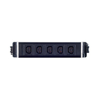 5-WAY IEC-C13 PWR WITH GST18 F/M PLUG 16A BLACK* - PWR-OFFICE-C13