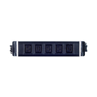 5-WAY IEC-19 PWR WITH GST18 F/M PLUG 16A,250V BLK* - PWR-OFFICE-C19