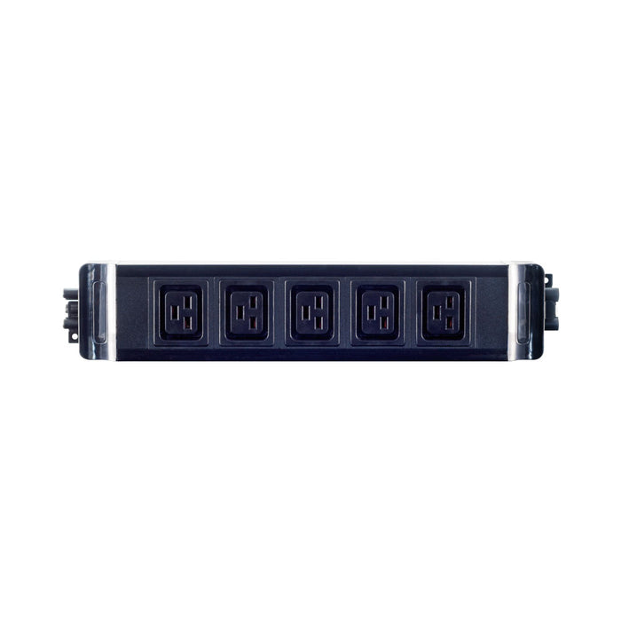 5-WAY IEC-19 PWR WITH GST18 F/M PLUG 16A,250V BLK* - PWR-OFFICE-C19
