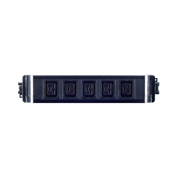 5-WAY IEC-19 PWR WITH GST18 F/M PLUG 16A,250V BLK* - PWR-OFFICE-C19