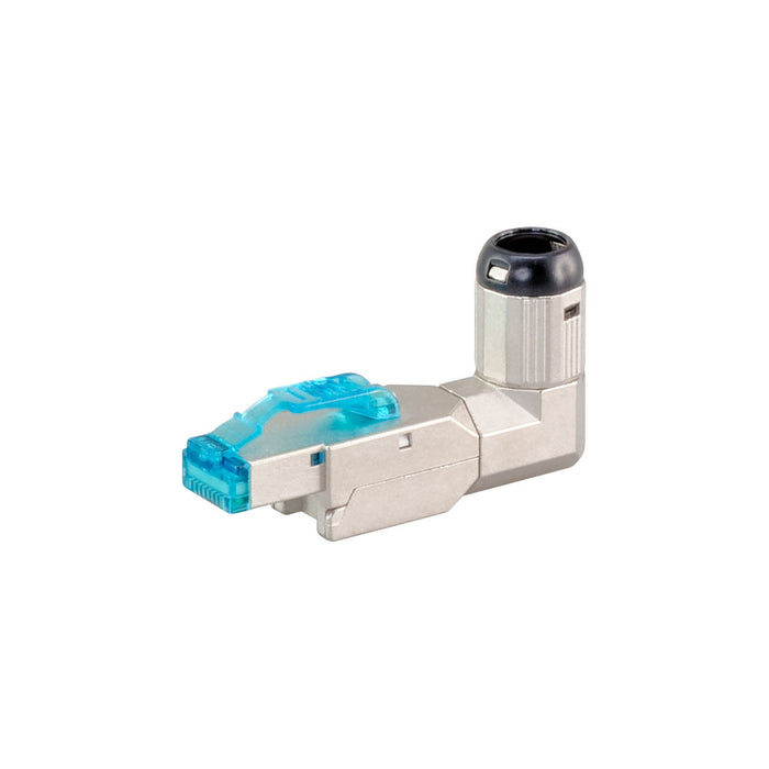 CAT8 SHIELDED FIELD PLUG WITH ANGLE - NET-CAT8-SH-ANGLECON