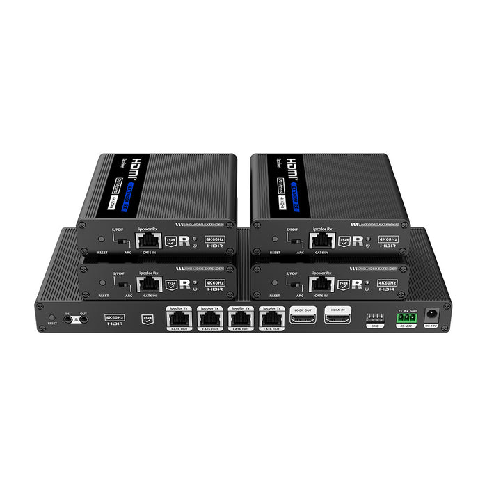 LENKENG LKV824 70M 4K HDMI HDR 1X4 SPLITTER EXTENDER OVER CAT6 CABLE WITH EDID AND IPCOLOR PIXEL - CNV-LKV824