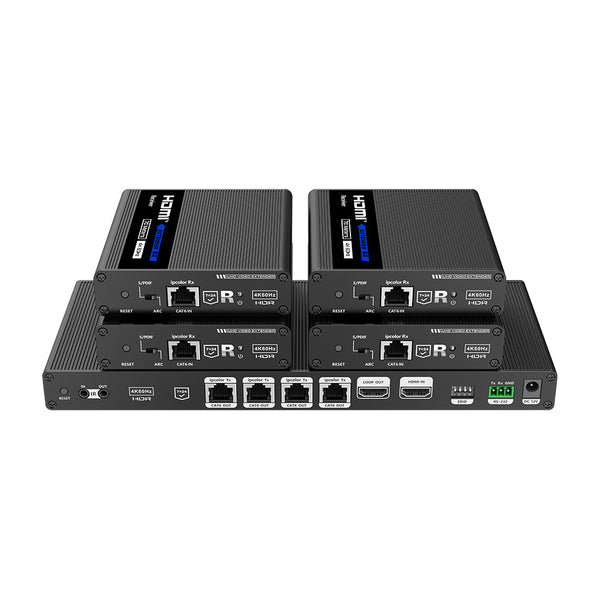 LENKENG LKV824 70M 4K HDMI HDR 1X4 SPLITTER EXTENDER OVER CAT6 CABLE WITH EDID AND IPCOLOR PIXEL - CNV-LKV824