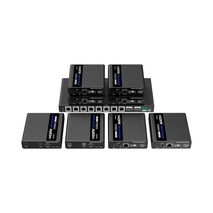LENKENG CNV-LKV828 70M 4K HDMI HDR 1X8 SPLITTER EXTENDER OVER CAT6 CABLE WITH EDID AND IPCOLOR - CNV-LKV828