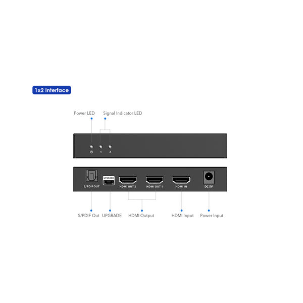 LENKENG 8K HDMI 1X2 SPLITTER - CNV-LKV862