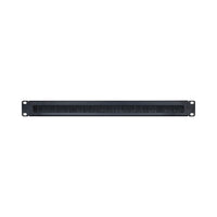 1U BRUSH PANEL WITH SHORT BASE PLATE WITH SCREWS - NET-BRUSH-LQ