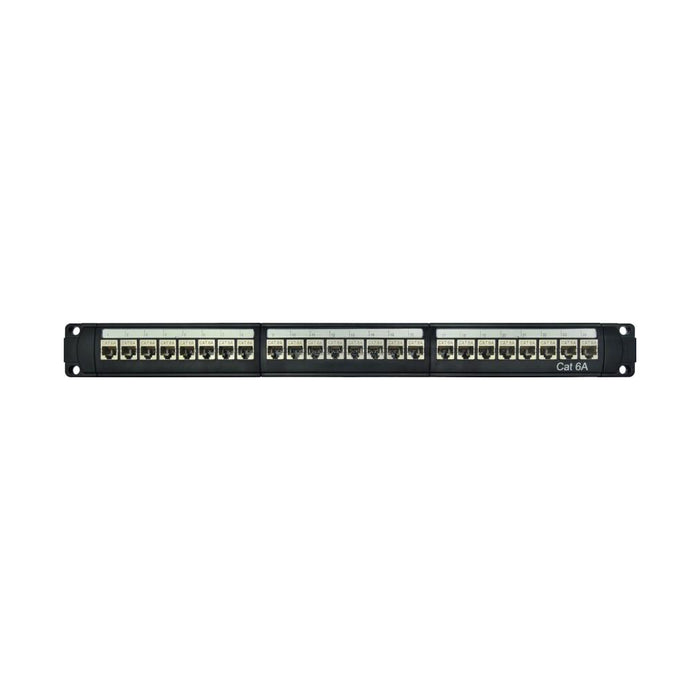 LINKQNET CAT6A 24-PORT SHIELDED PATCH PANEL - NET-PATCH-SH-CAT6A-L