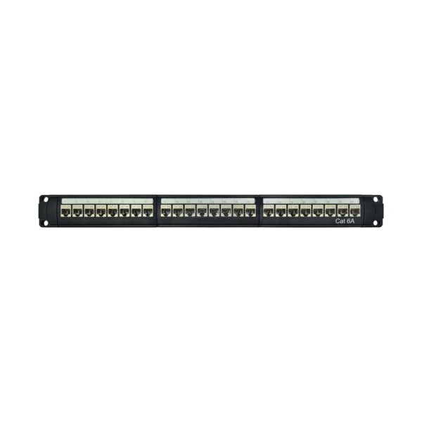 LINKQNET CAT6A 24-PORT SHIELDED PATCH PANEL - NET-PATCH-SH-CAT6A-L