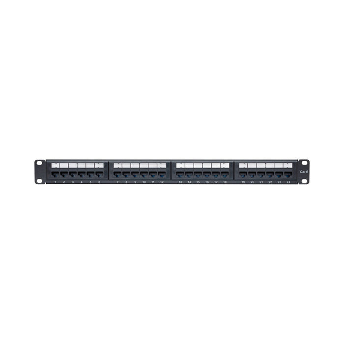 CAT6 24 PORT UNSHIELDED PATCH PANEL - NET-PATCH6-24P-LQ