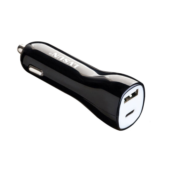 12-24V 45W, 6.5A CAR CHARGER USB TYPE-C LS-CR45-PD - PSU-CAR-USB-45W-TC-B
