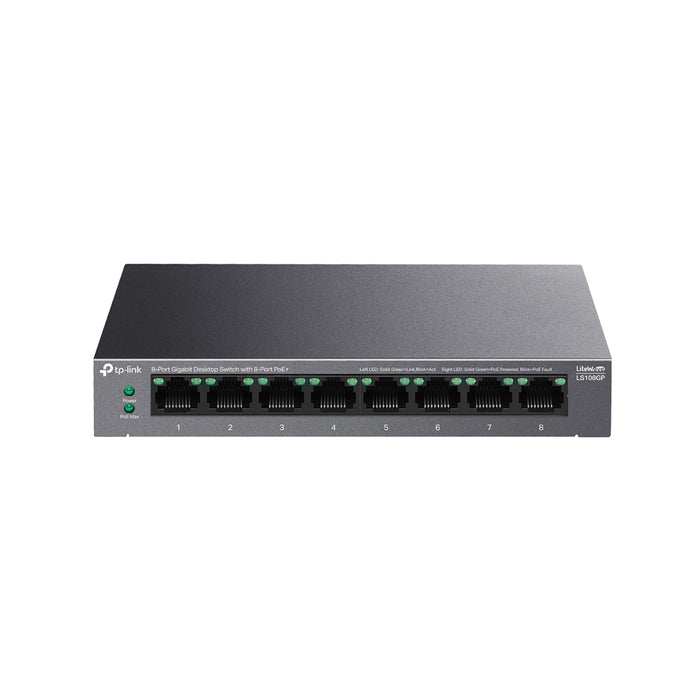 TP-LINK 8 PORT GIGABIT UNMANAGED DESKTOP POE SWITCH,LS108GP