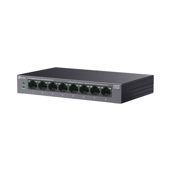 TP-LINK 8-PORT GIGABIT DESKTOP SW & 8PORT POE+ - NET-LS108GP