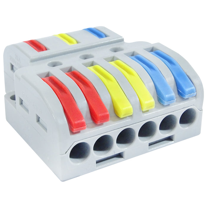 Major Tech 3-Pole Splitter Connector Blocks | LT-633P2 - image 1
