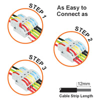 Major Tech 3-Pole Splitter Connector Blocks | LT-633P2 - image 1