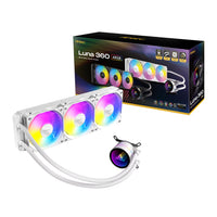Antec Luna 360 ARGB CPU Liquid Cooler - White-LUNA 360 ARGB W