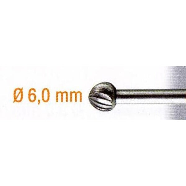 6mm Steel Milling Cutter - Spherical Ball Engraving Bit - Rotary Tool Accessory - Carving & Engraving - chavda.com