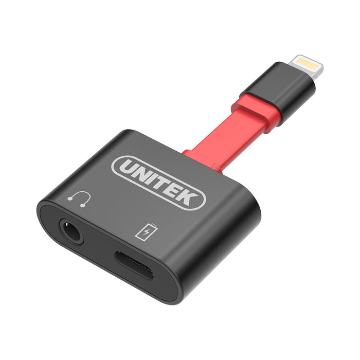 UNITEK LIGHTNING SPLITTER,HEADSET & CHARGE(M1103A) - CNV-LIG-AUD-SPLITTER