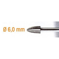 6mm Conical Steel Milling Cutter - Engraving Tool, 3mm Shank - Precise Carving & Routing
