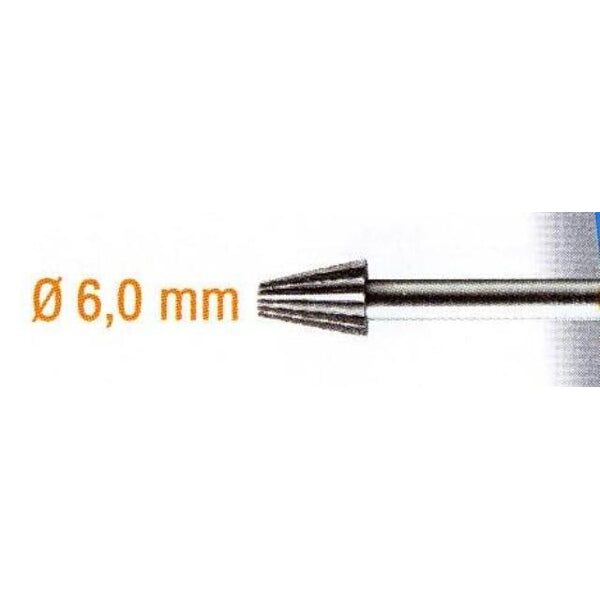 Steel Milling Cutter 6mm Point - Engraving Bit for Rotary Tool - Wood, Metal, Plastic