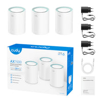 Cudy AX1500 Gigabit Mesh Wi-Fi 6 System – 3 Pack-M1500 3PACK