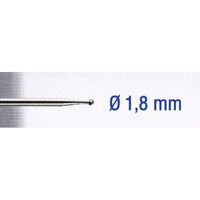Tungsten Carbide Cutter 1.8mm Ball Burr, Dental Drill Bit. Carving, Polishing, & Rotary Tool Accessory.