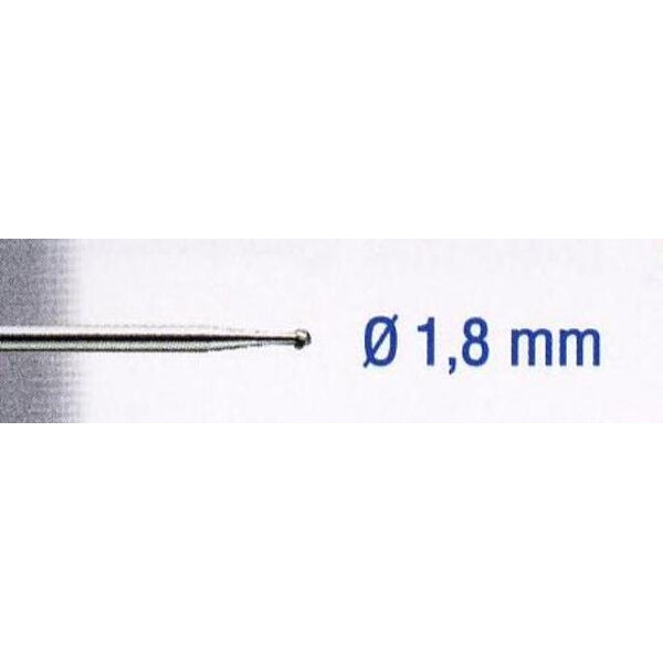 Tungsten Carbide Cutter 1.8mm Ball Burr, Dental Drill Bit. Carving, Polishing, & Rotary Tool Accessory.