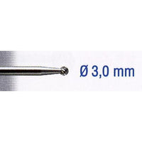 Tungsten Carbide Cutter 3mm Ball - Spherical Rotary Burr Tool for Metal, Wood, Plastic - High-Speed Steel (HSS) Alternative