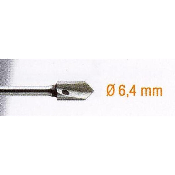 HSS V-Groove Router Bit 6.4mm - High-Speed Steel Routing Tool for Wood Inlay, Chavda
