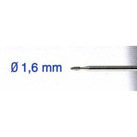 Diamond Flame Bit 1.6mm - Engraving, Carving, Smoothing - Glass, Ceramic, Stone, Metal. 2.35mm Shank