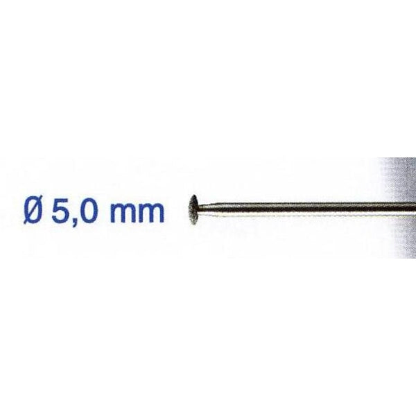 Diamond Bit 5mm Disc - 2.35mm Shank - Diamond Point for Glass, Ceramic, Stones, Metals Engraving & Carving