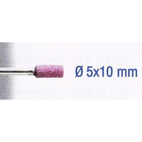 Ruby Grinding Stone 5x10mm Cylindrical. Abrasive Mounted Point for Ferrous Metal Grinding. Sharpening, Deburring, Precision Grinding