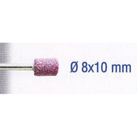 Ruby Grinding Stone 8x10mm Cylindrical - 3mm Shank - 2 Pcs Set. Sharpening, Deburring, Grinding Ferrous Metals