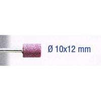 Ruby Grinding Stone 10x12mm Cylindrical - Rotary Tool Abrasive - Metal Grinding Tool - Chavda