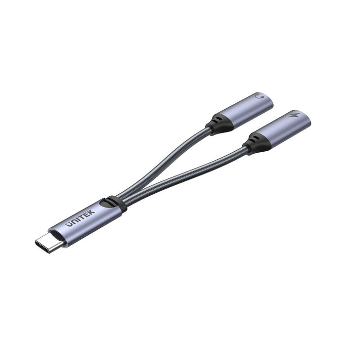 UNITEK M206A TYPE-C HEADPHONE AND CHARGE ADAPTER SPLITTER - CNT-M206A