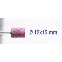 Ruby Grinding Stone 12x15mm Cylindrical - Sharpening, Deburring, Precision Grinding Tool