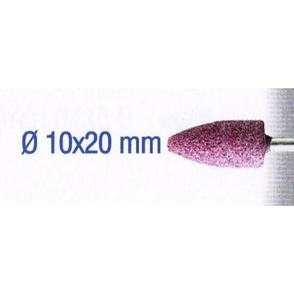 Ruby Grinding Stone 10x20mm Bullet Shape: Sharpening, Deburring, and Grinding Ferrous Metals