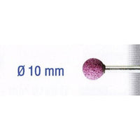 Ruby Grinding Stone - Spherical 10mm Abrasive Tool - Sharpening, Deburring, Grinding