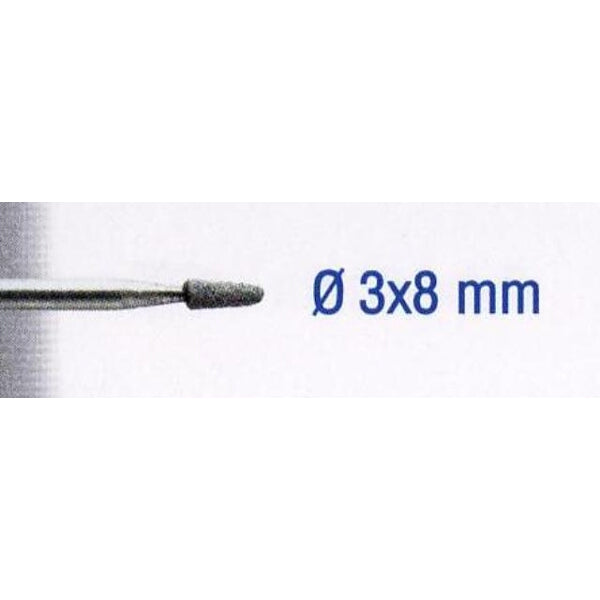 Silicon Carbide Grinding Stone, 3x8mm Cone Shape - Rotary Tool Accessory for Stone, Ceramic, and Metal Grinding
