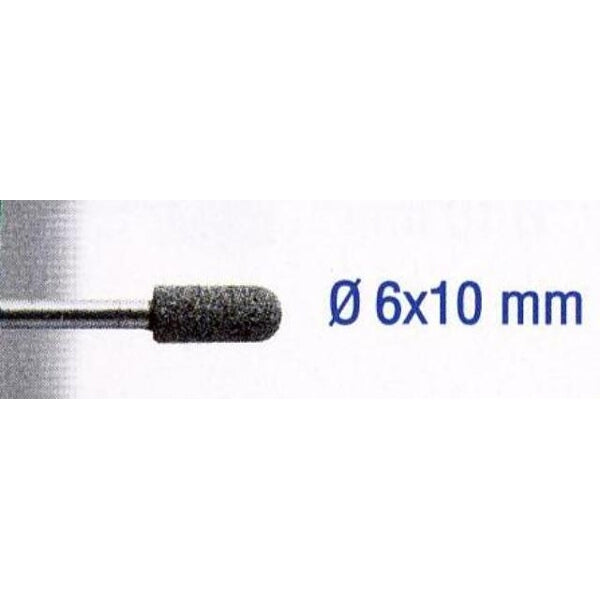 Silicon Carbide Grinding Stone 6x10mm, Round Head Rotary Tool Abrasive