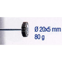 Flap Grinding Wheel 20x5mm, 80 Grit - Metal Polishing, Rust Removal