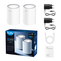 Cudy BE3600 Gigabit Mesh Wi-Fi 7 System – 2 Pack-M3600 2PACK