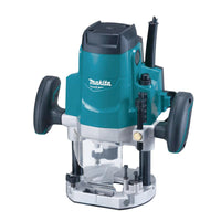Makita MT M3600B Plunge Router - 1650W Heavy Duty Wood Router, 1/2 inch Collet