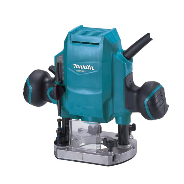 Makita MT M3601B Plunge Router - 900W Power Tool, 6.35mm Collet