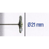 Steel Wire Wheel Brush 21mm with 2.35mm Shank - Cleaning, Deburring, Rust Removal Tool