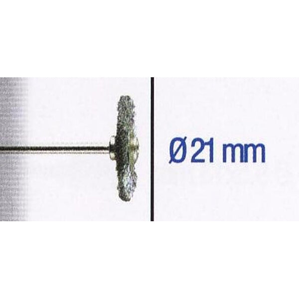 Steel Wire Wheel Brush 21mm with 2.35mm Shank - Cleaning, Deburring, Rust Removal Tool