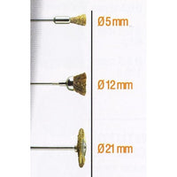 Brass Wire Brush Set - 3 Sizes (5mm, 12mm, 21mm) for Cleaning, Deburring, Rust Removal - Chavda.com