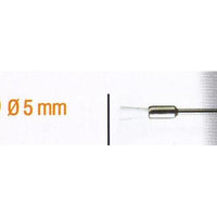 White Nylon End Wire Brush 5mm - 2.35mm Shank. Polishing & Cleaning Tool for Delicate Surfaces